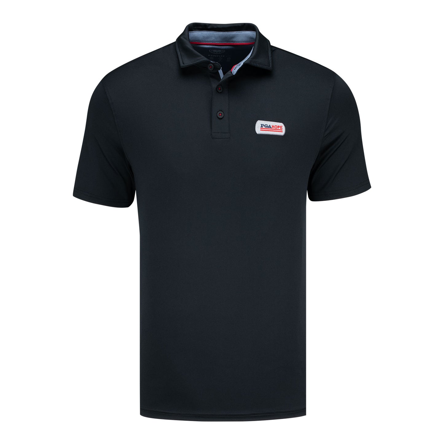 Flag & Anthem PGA HOPE Pinehurst Polo in Black - Front View