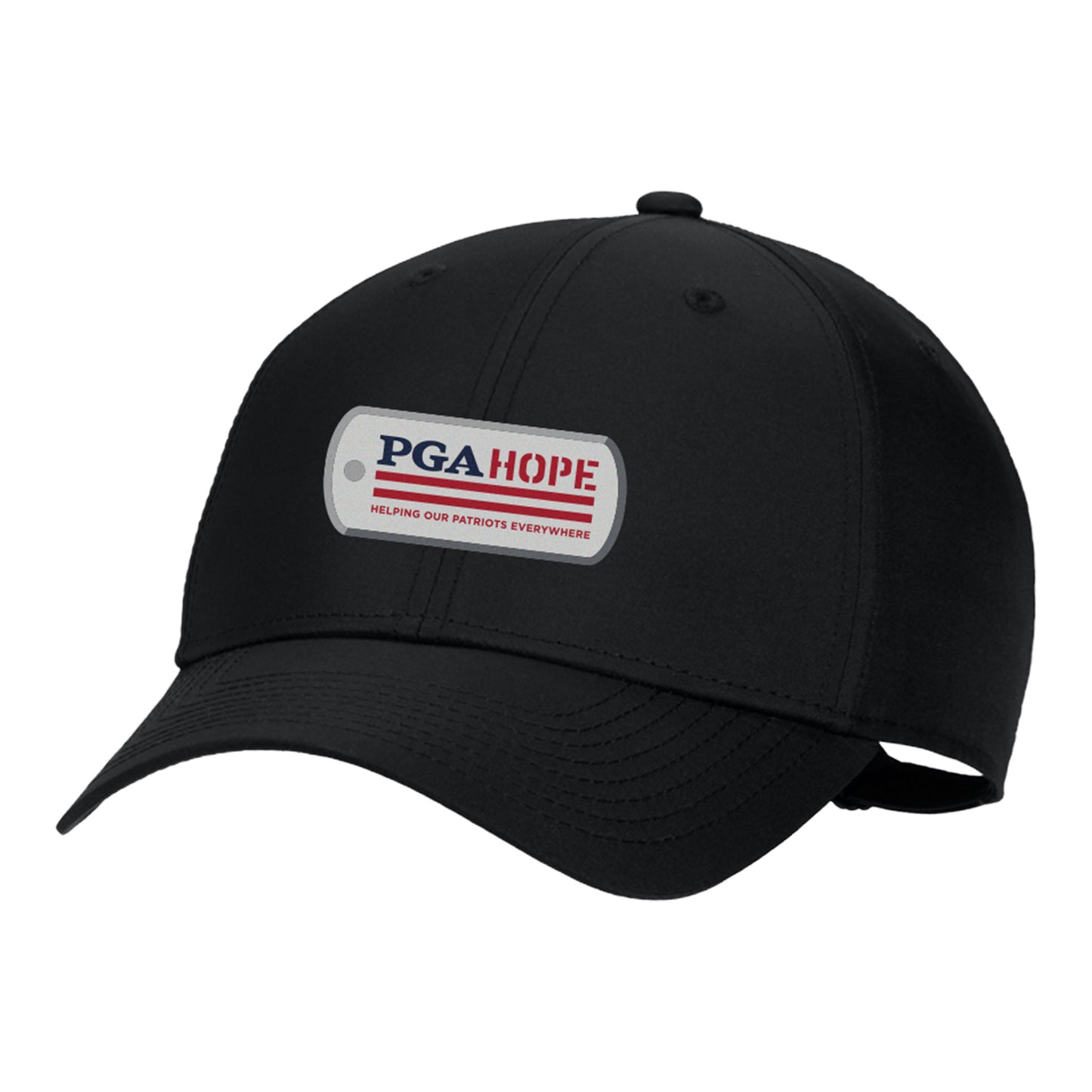 Nike PGA HOPE Dri-FIT Club Cap in Black - Front View