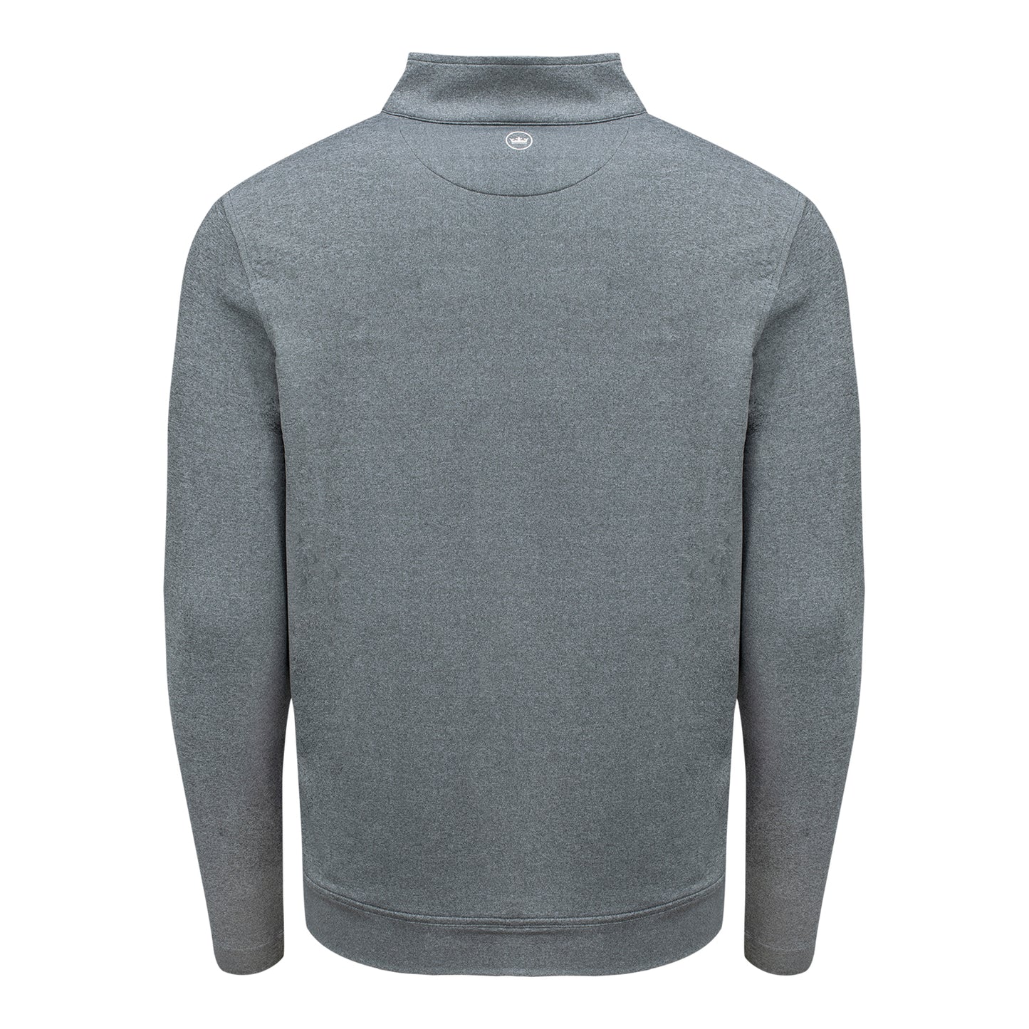 Peter Millar PGA HOPE Melange Perth Quarter Zip in Smoke - Back View