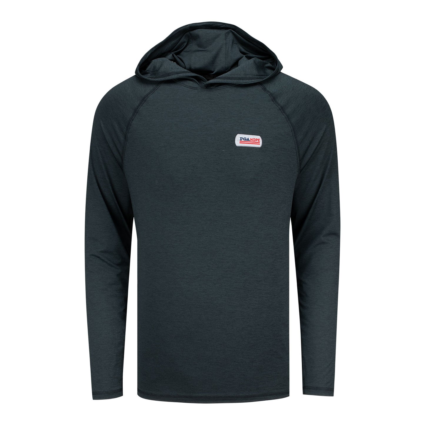 Flag & Anthem PGA HOPE Victory Performance Hoodie in Heather Charcoal - Front View