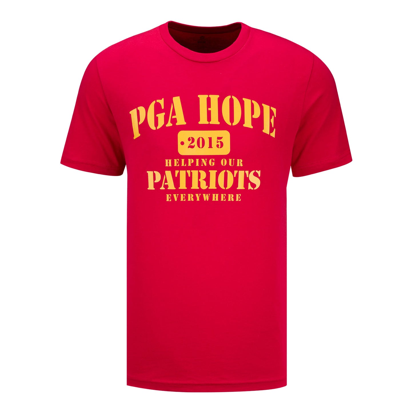 Ahead PGA HOPE Military Branch T-Shirt in Red - Front View