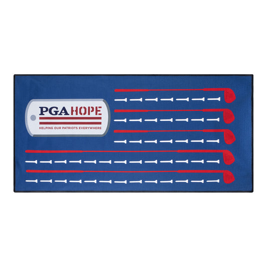 Dynamic PGA HOPE American Flag Club Towel - Front View