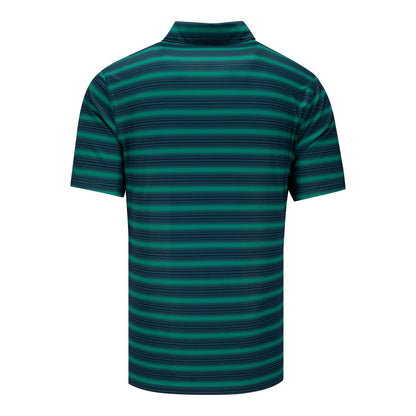 Nike PGA HOPE X 2026 PGA Championship Velocity Stripe Polo in Malachite Green and White - Back View