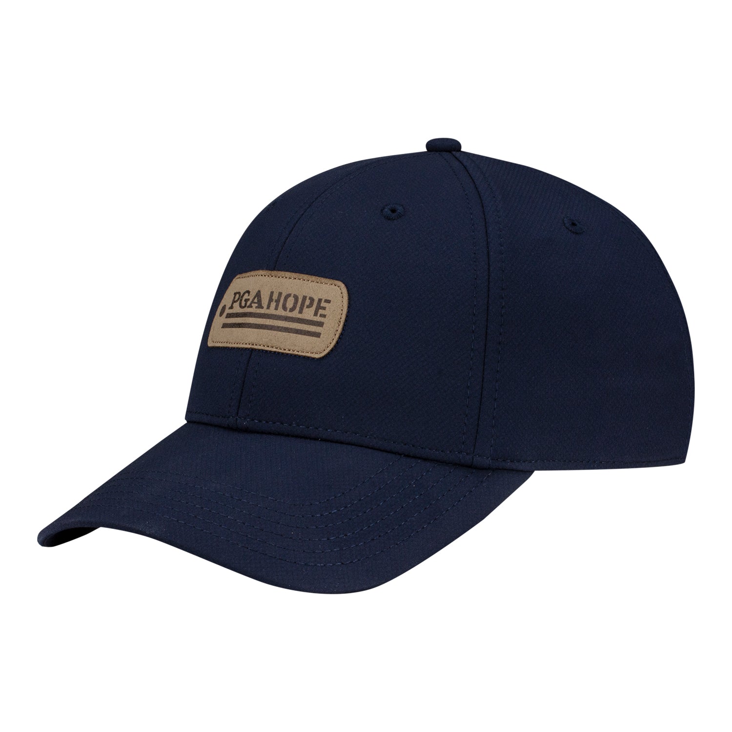 Ahead PGA HOPE Performance Hat in Navy - Angled Front Left View