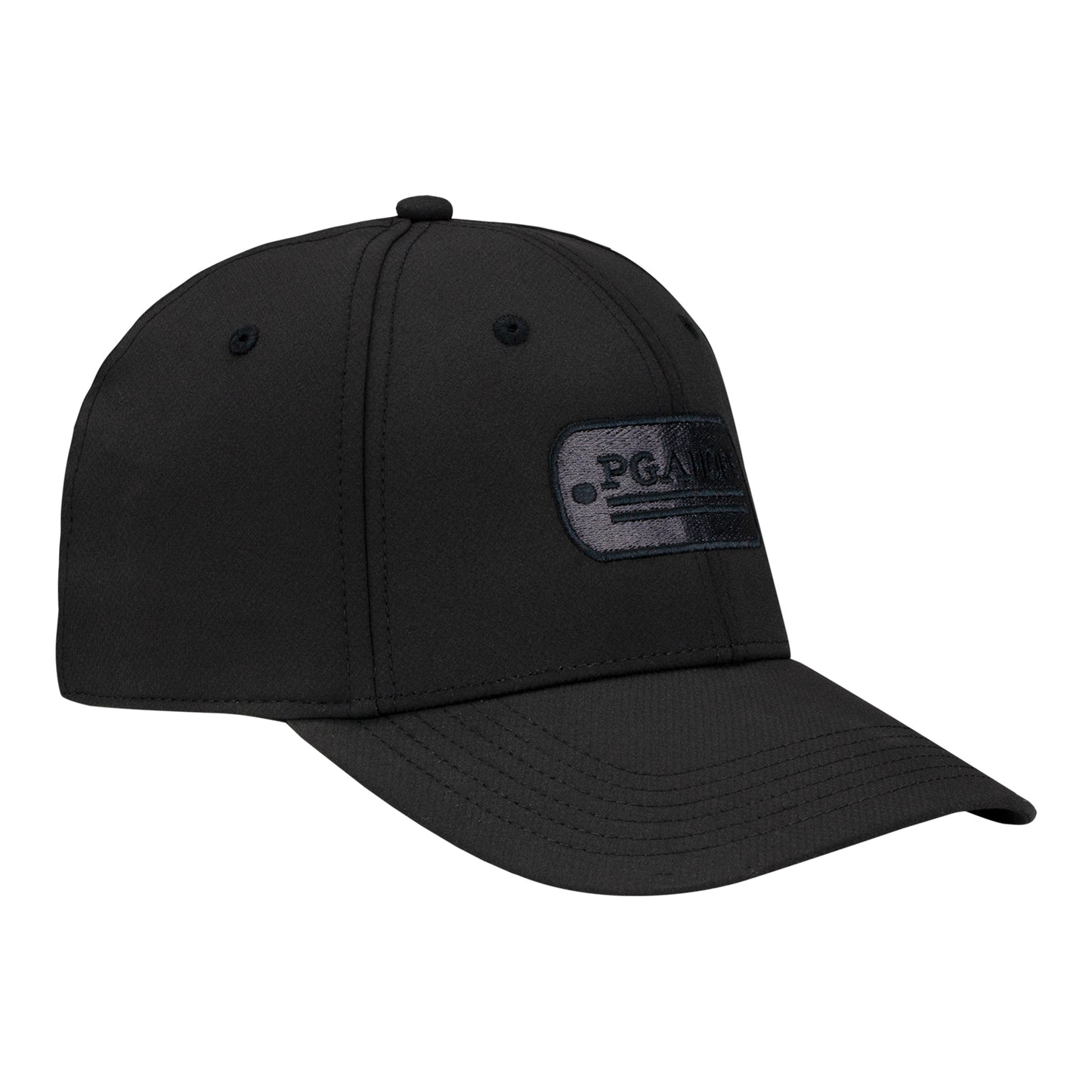 Ahead PGA HOPE Performance Hat in Black - Angled Front Right View