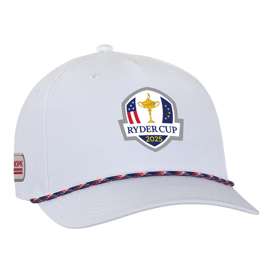 Ahead PGA HOPE x 2025 Ryder Cup Alto Rope Hat in White with Multi - Front View