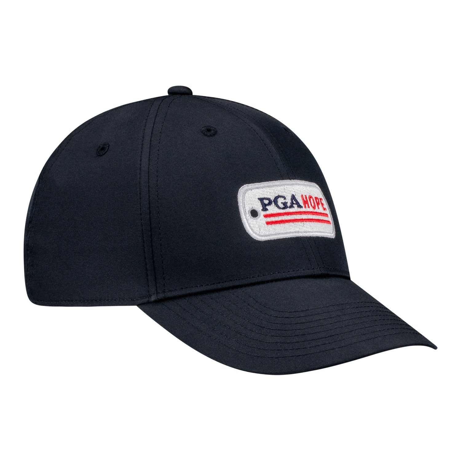 Nike PGA HOPE Dri-FIT Club Cap in Black - Angled Front Right View