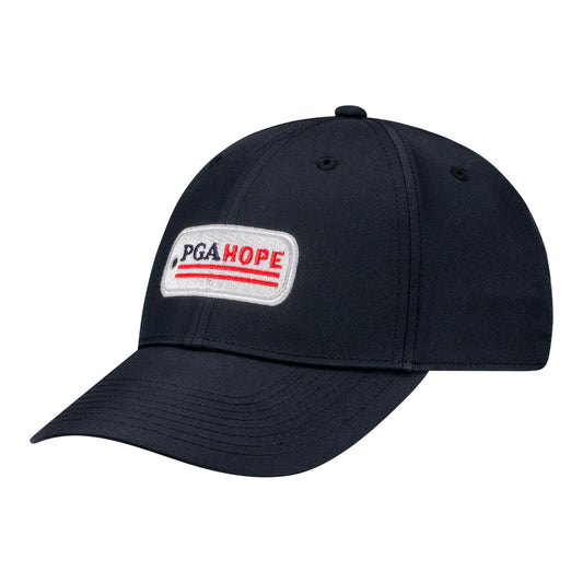 Nike PGA HOPE Dri-FIT Club Cap in Black - Angled Front Left View