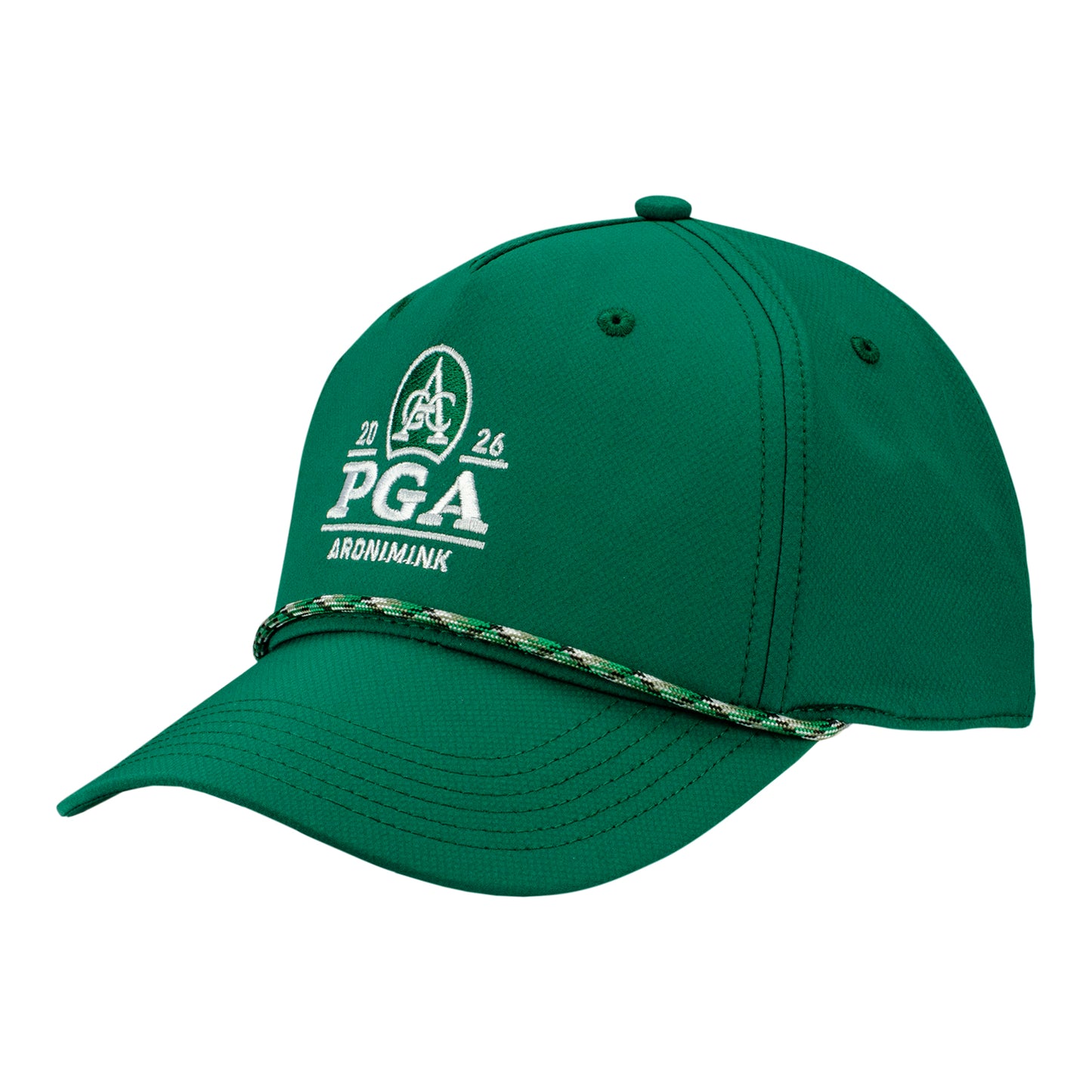 Ahead PGA HOPE X 2026 PGA Championship Alto Rope Hat in Georgia Green and White - Angled Front Left View