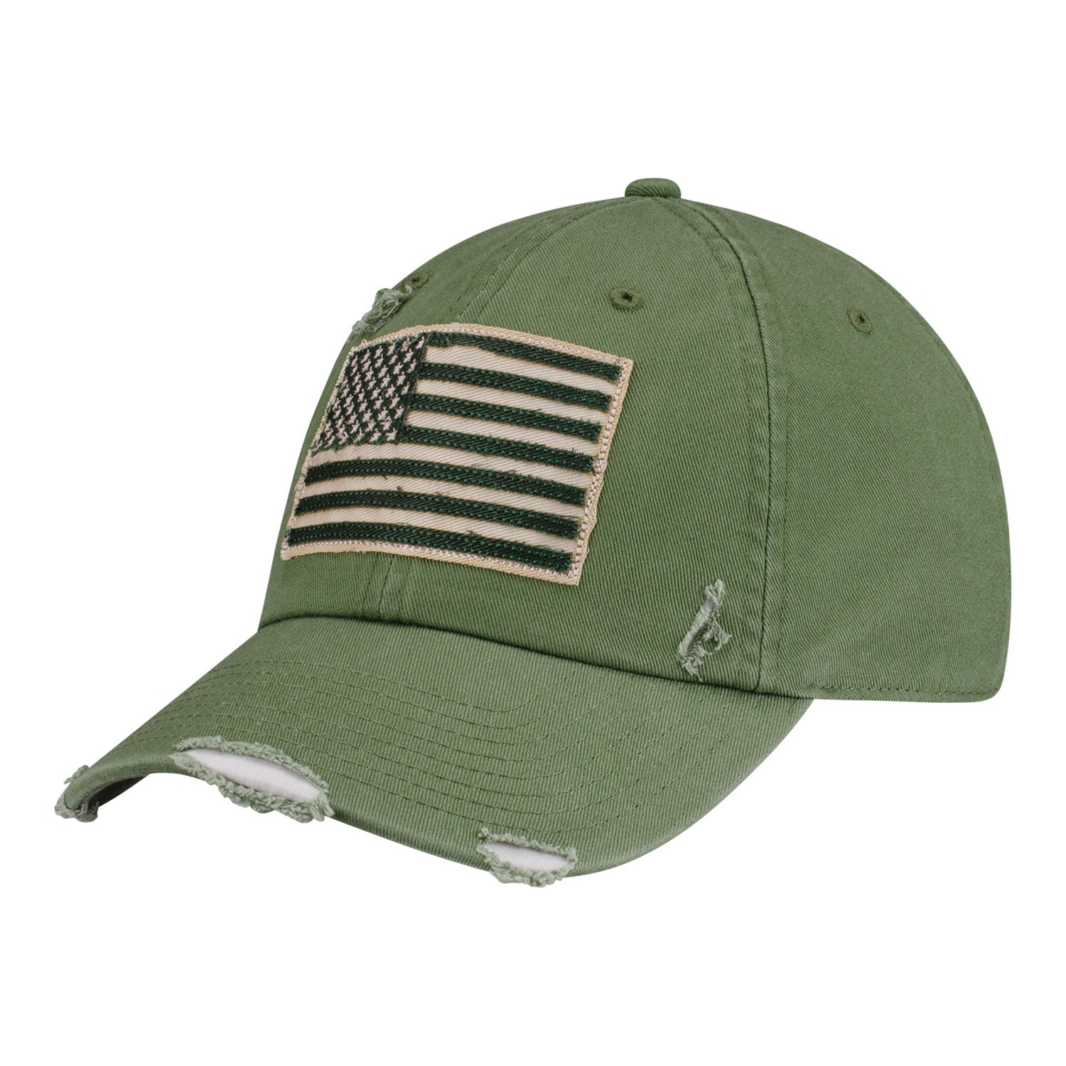 Ahead PGA HOPE Coda Hat in Moss Green and Ecru - Front Right View