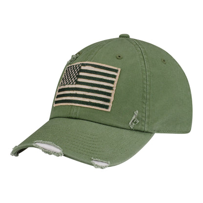 Ahead PGA HOPE Coda Hat in Moss Green and Ecru - Front Right View