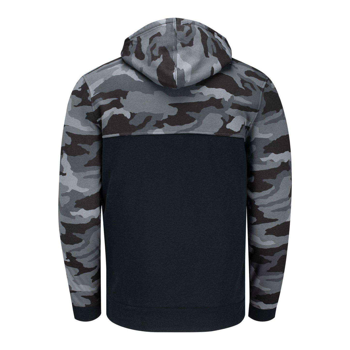 Under Armour PGA HOPE Rival Fleece Hoodie in Black Camo - Back View