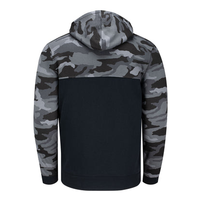 Under Armour PGA HOPE Rival Fleece Hoodie in Black Camo - Back View