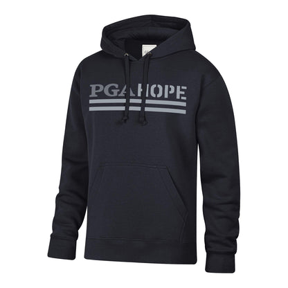 Gear for Sports PGA HOPE Big Cotton Flag Hoodie in Black - Front View