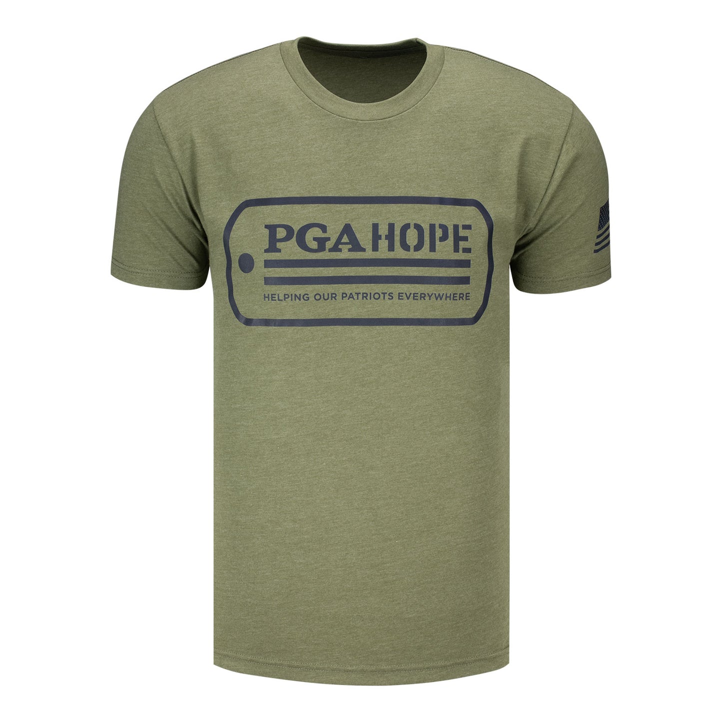 Imperial PGA HOPE T-Shirt in Military Green - Front View