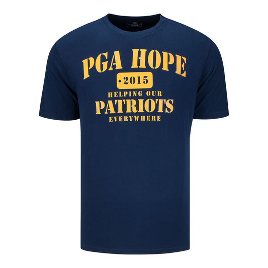 Ahead PGA HOPE Military Branch T-Shirt in Navy - Front View