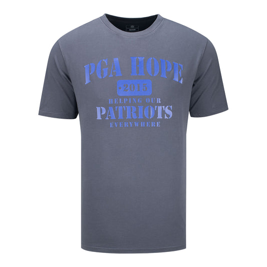 Ahead PGA HOPE Military Branch T-Shirt in Charcoal - Front View