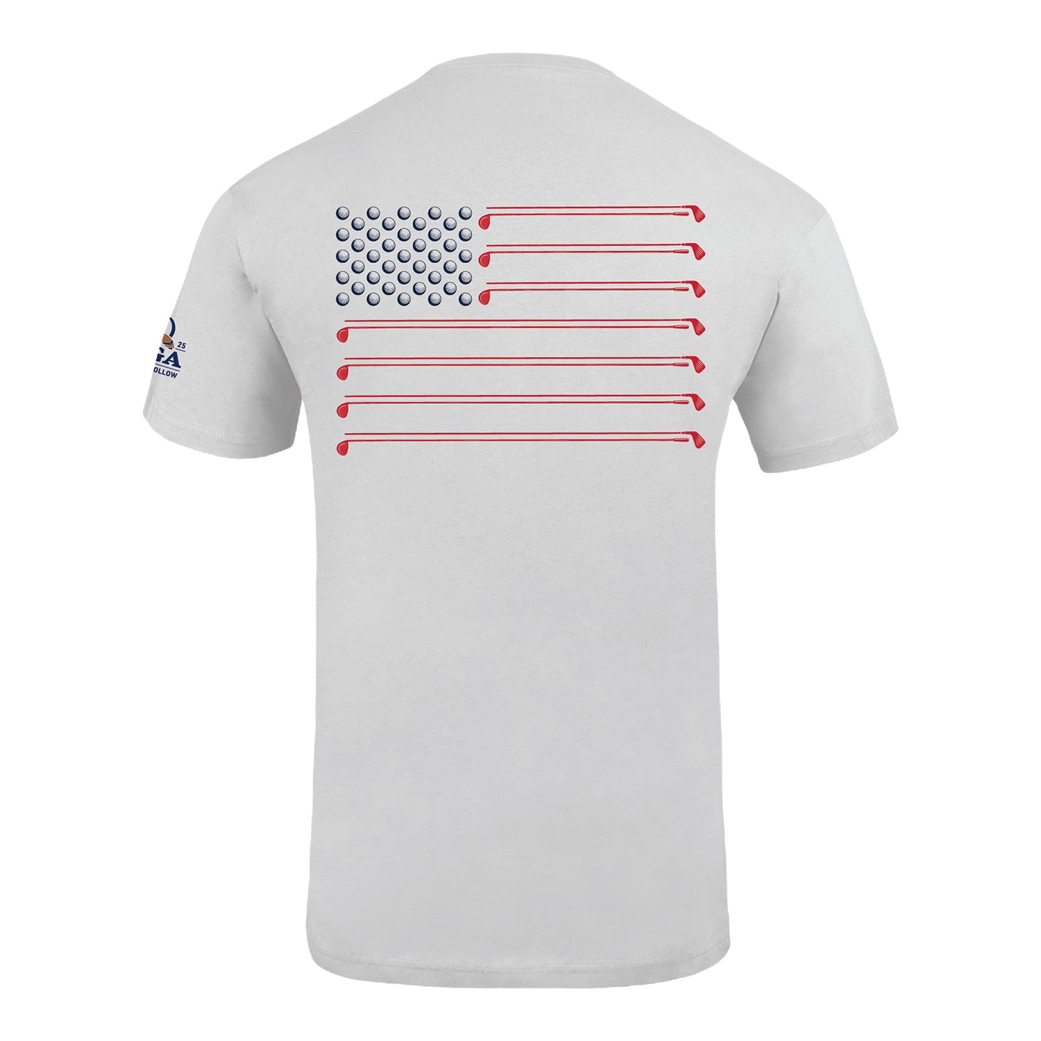 Ahead PGA HOPE x 2025 PGA Championship Co-Brand Golf Club Flag T-Shirt in White - Back View
