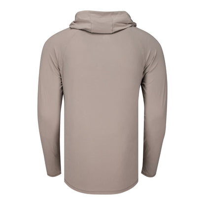Gear for Sports PGA HOPE Long Sleeve Hooded T-Shirt in Timberwolf Taupe - Back View
