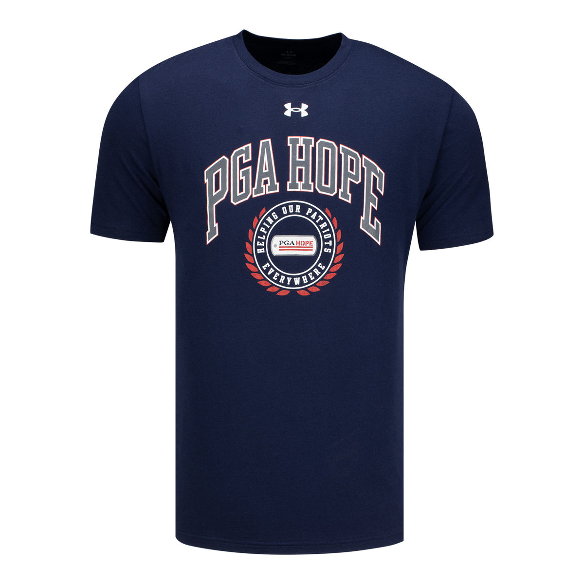 Under Armour PGA HOPE Performance T-Shirt in Navy - Front