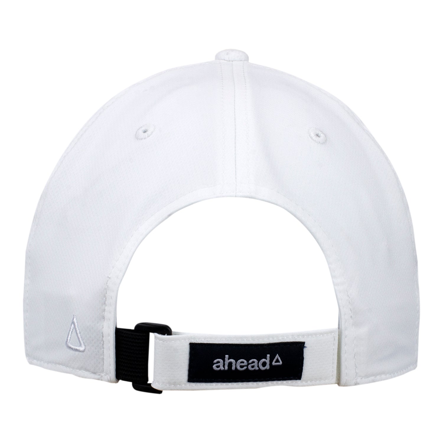Ahead PGA HOPE Unisex Ultimate-Fit Tech Unstructured Hat in White - Back View